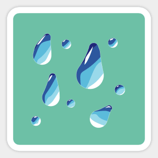 water drops Sticker